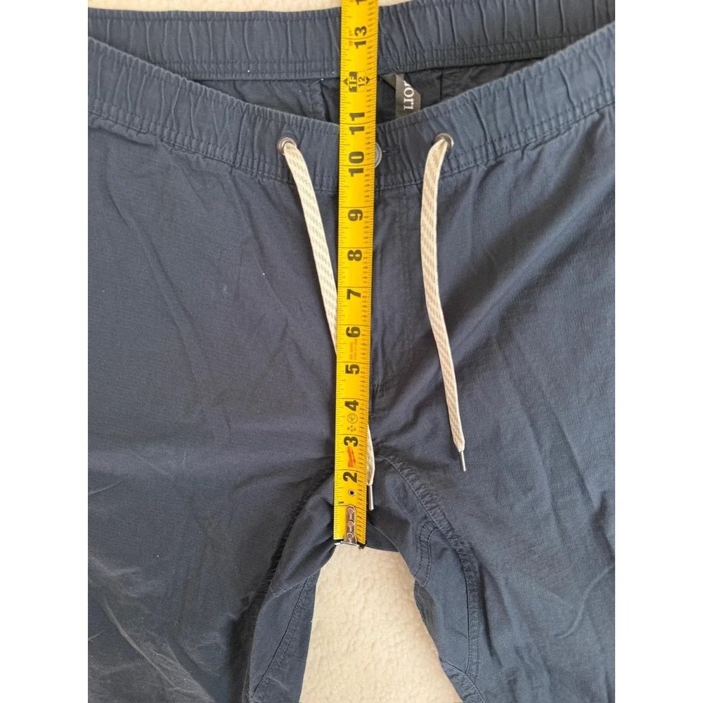 Vuori Pants Mens 2XL Blue Gray Ripstop Climber Woven Joggers Elastic Waist V412